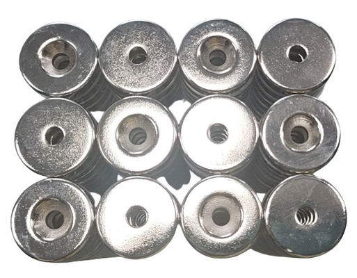 주문 N52 원판 두꺼운 네오디뮴에 의하여 위쪽을 넓히는 자석 19mm 직경 x 6mm online manufacture