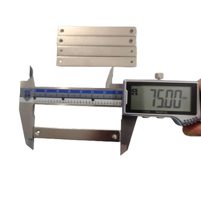 주문 강하고 긴 N42 네오디미움 영구 자석 블록 F75x10x3 두 개의 카운터 싱크 구멍 online manufacture