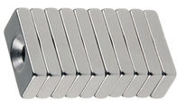 Super Strong N52 Neodymium Permanent Magnets Block With Two Countersunk Holes
